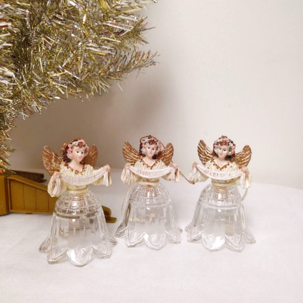 Set of 3 | 4" Alleluia Holiday Ornaments